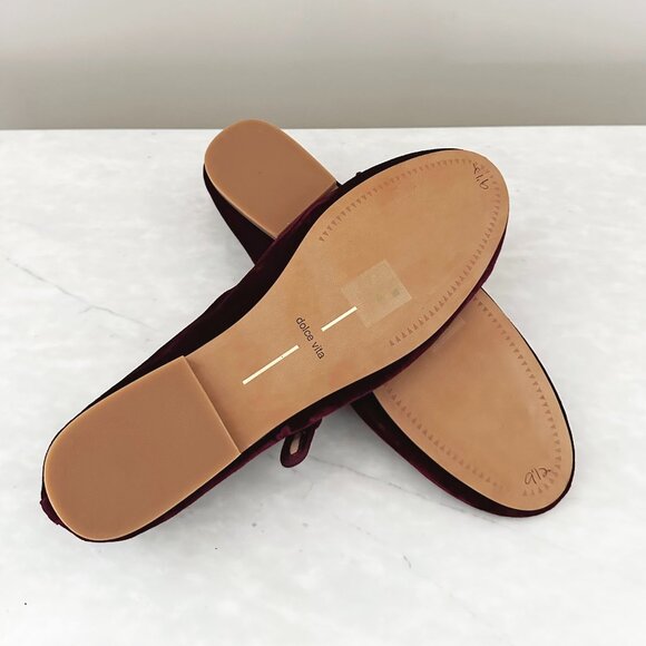 NWOT Dolce Vita Roslyn Velvet Ballet Flats - Picture 14 of 14
